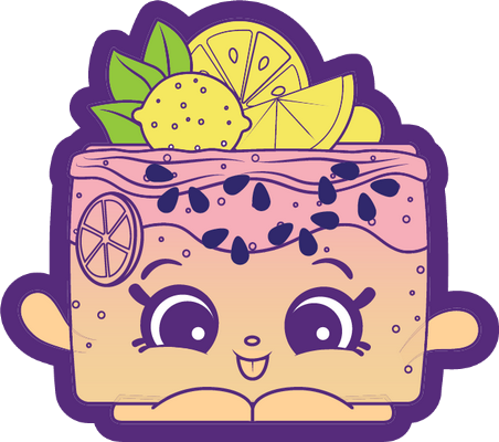 gâteau [Shopkins] - gourmandise- alimentation - smiley émoticône émoji cartoon clipart illustration - artémotic