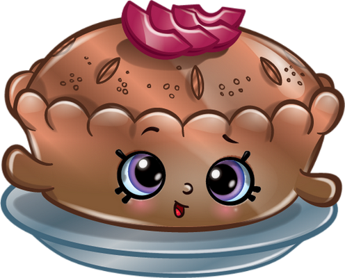 gâteau [Shopkins] - gourmandise- alimentation - smiley émoticône émoji cartoon clipart illustration - artémotic