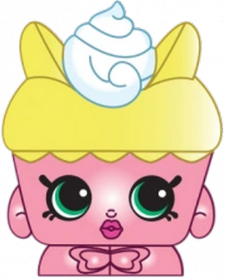 gâteau [Shopkins] - gourmandise- alimentation - smiley émoticône émoji cartoon clipart illustration - artémotic