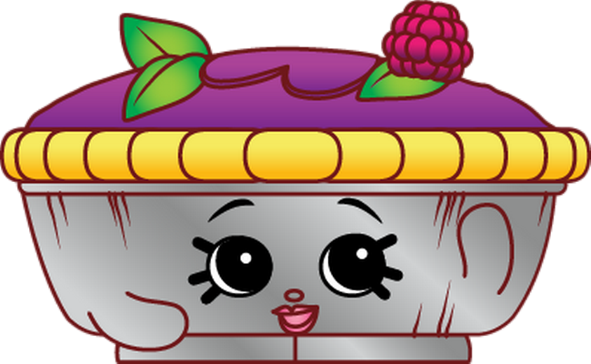 gâteau [Shopkins] - gourmandise- alimentation - smiley émoticône émoji cartoon clipart illustration - artémotic