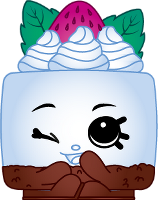 gâteau [Shopkins] - gourmandise- alimentation - smiley émoticône émoji cartoon clipart illustration - artémotic