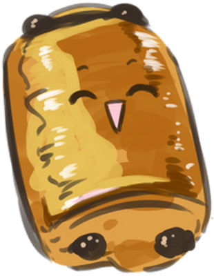 viennoiserie - gourmandise- alimentation - smiley émoticône émoji cartoon clipart illustration - artémotic