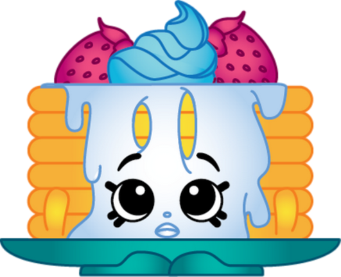 pancake [Shopkins] - gourmandise- alimentation - smiley émoticône émoji cartoon clipart illustration - artémotic