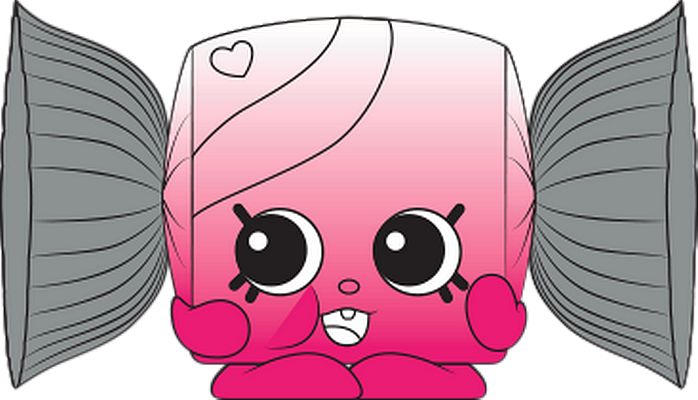 bonbon [Shopkins] - gourmandise- alimentation - smiley émoticône émoji cartoon clipart illustration - artémotic