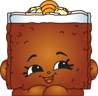 gâteau [Shopkins] - gourmandise- alimentation - smiley émoticône émoji cartoon clipart illustration - artémotic