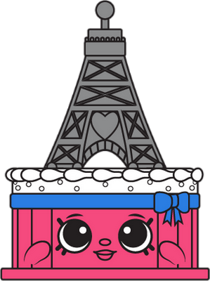 gâteau [Shopkins] - gourmandise- alimentation - smiley émoticône émoji cartoon clipart illustration - artémotic