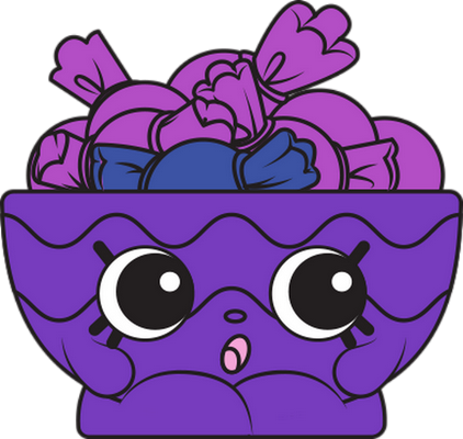 bonbon [Shopkins] - gourmandise- alimentation - smiley émoticône émoji cartoon clipart illustration - artémotic