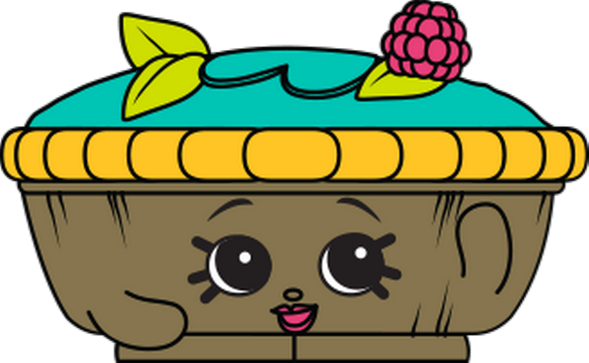 gâteau [Shopkins] - gourmandise- alimentation - smiley émoticône émoji cartoon clipart illustration - artémotic