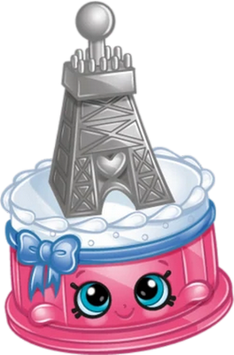 gâteau [Shopkins] - gourmandise- alimentation - smiley émoticône émoji cartoon clipart illustration - artémotic