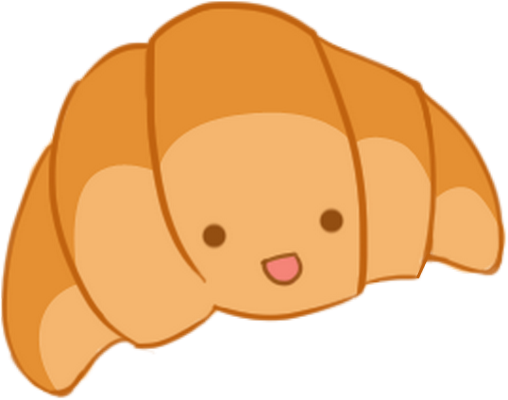 viennoiserie - gourmandise- alimentation - smiley émoticône émoji cartoon clipart illustration - artémotic