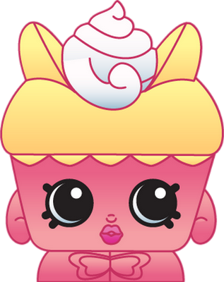 gâteau [Shopkins] - gourmandise- alimentation - smiley émoticône émoji cartoon clipart illustration - artémotic
