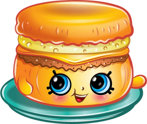 gâteau [Shopkins] - gourmandise- alimentation - smiley émoticône émoji cartoon clipart illustration - artémotic