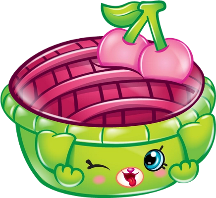 gâteau [Shopkins] - gourmandise- alimentation - smiley émoticône émoji cartoon clipart illustration - artémotic