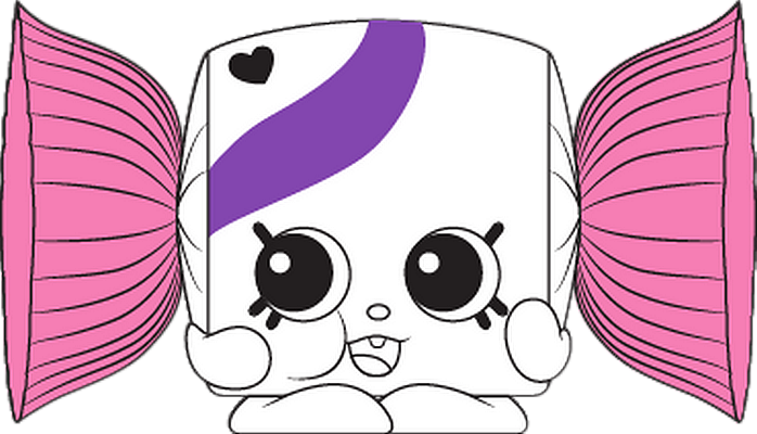 bonbon [Shopkins] - gourmandise- alimentation - smiley émoticône émoji cartoon clipart illustration - artémotic