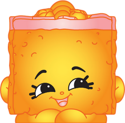 gâteau [Shopkins] - gourmandise- alimentation - smiley émoticône émoji cartoon clipart illustration - artémotic