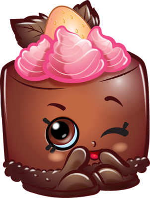 gâteau [Shopkins] - gourmandise- alimentation - smiley émoticône émoji cartoon clipart illustration - artémotic