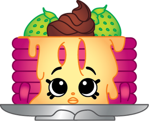 pancake [Shopkins] - gourmandise- alimentation - smiley émoticône émoji cartoon clipart illustration - artémotic