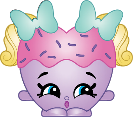 gâteau [Shopkins] - gourmandise- alimentation - smiley émoticône émoji cartoon clipart illustration - artémotic