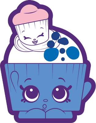 gâteau [Shopkins] - gourmandise- alimentation - smiley émoticône émoji cartoon clipart illustration - artémotic