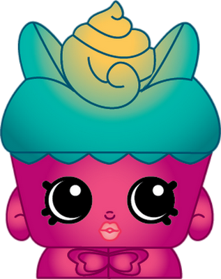 gâteau [Shopkins] - gourmandise- alimentation - smiley émoticône émoji cartoon clipart illustration - artémotic
