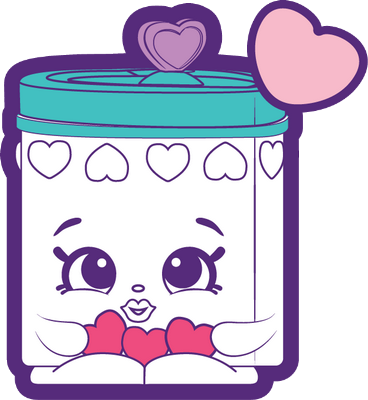 bonbon [Shopkins] - gourmandise- alimentation - smiley émoticône émoji cartoon clipart illustration - artémotic