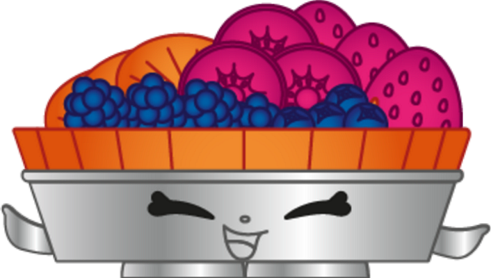 gâteau [Shopkins] - gourmandise- alimentation - smiley émoticône émoji cartoon clipart illustration - artémotic