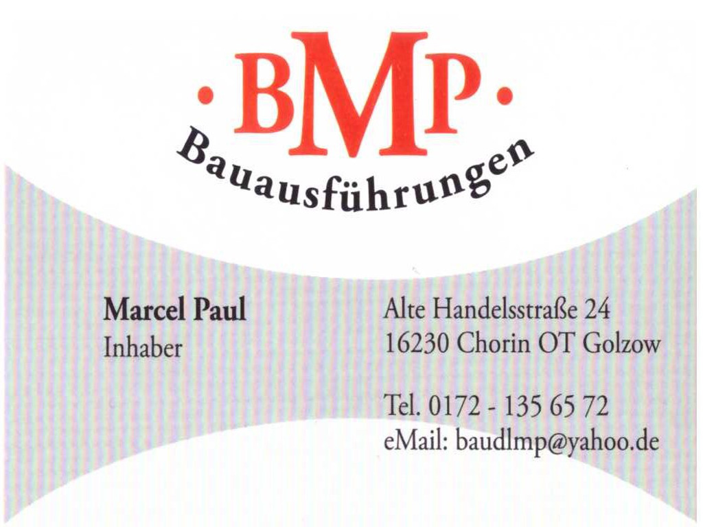 Fa. BMP Bauausführungen