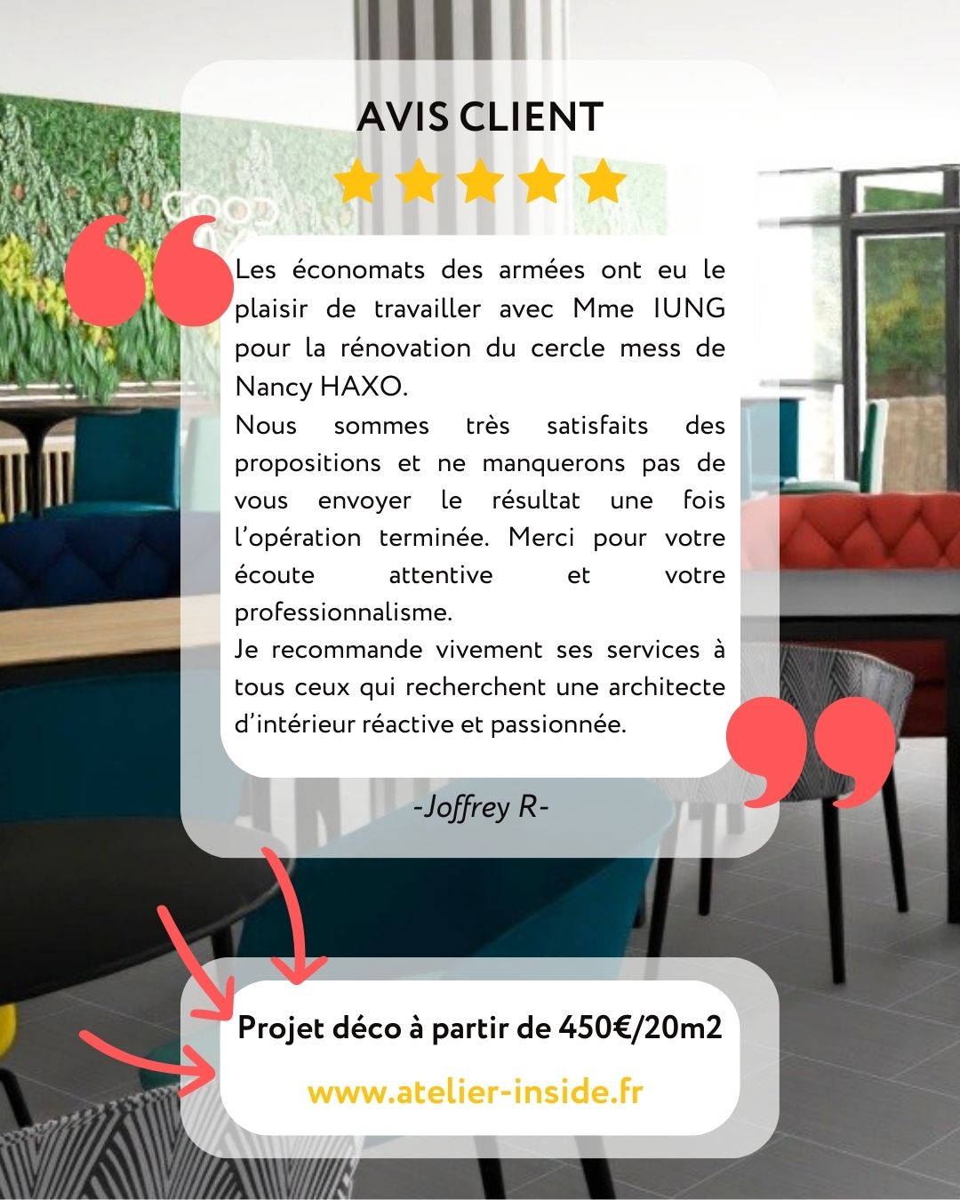 Projet restaurant Mess des armées Nancy