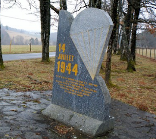 Monument at Pleaux  (Photo - Bernard Bardi from the site Xaintrie Passions)