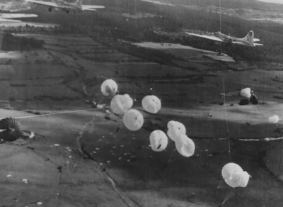 Parachute drop at Vercors plateau 9th September 1944