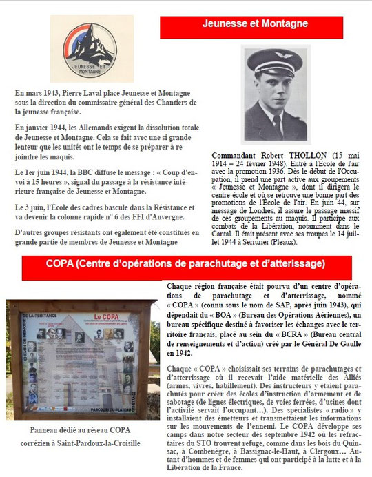 Opération "CADILLAC" Pleaux