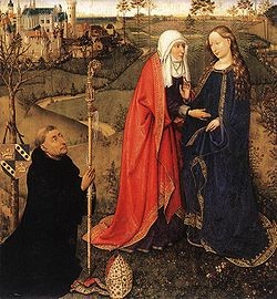 ジャック・ダレー　聖母のエリザベト訪問　１４０４年頃