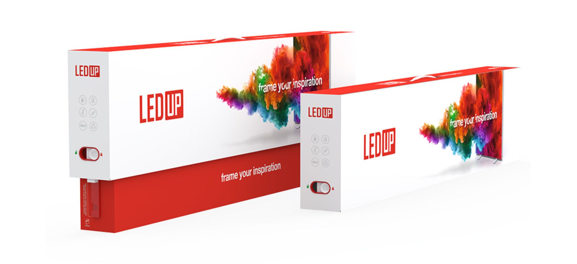Patentierte Kartonbox für LEDUP Lightbox