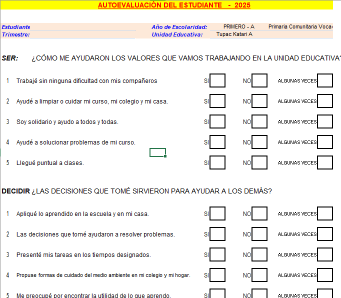 Autoevaluación