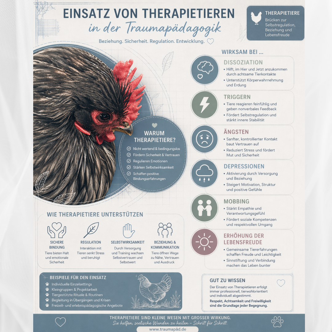 Wenn Tiere heilen: Wie Therapiehühner, Katzen und Hunde Kindern mit ihren Gefühlen helfen