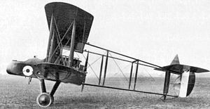 RAF FE2b night bomber: 'FE' Farman Experimental 'pusher' engine