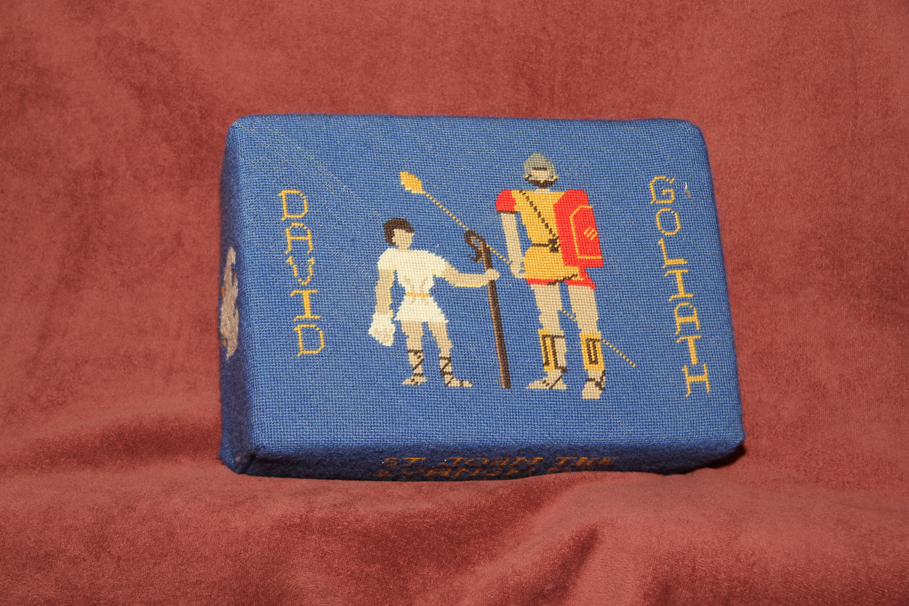 7. David and Goliath – donated by Joy Bowerman and worked by Brian Jones
