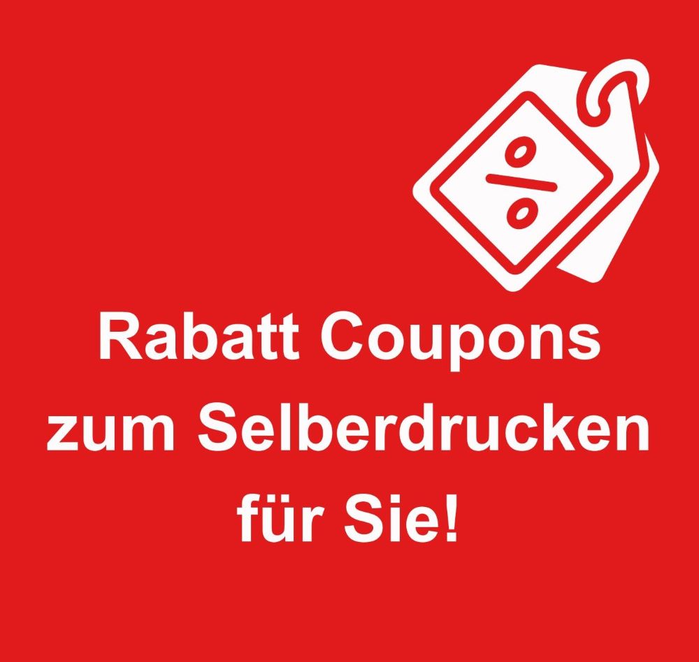 Sparen mit Rabatt Coupons zum Selberdrucken!