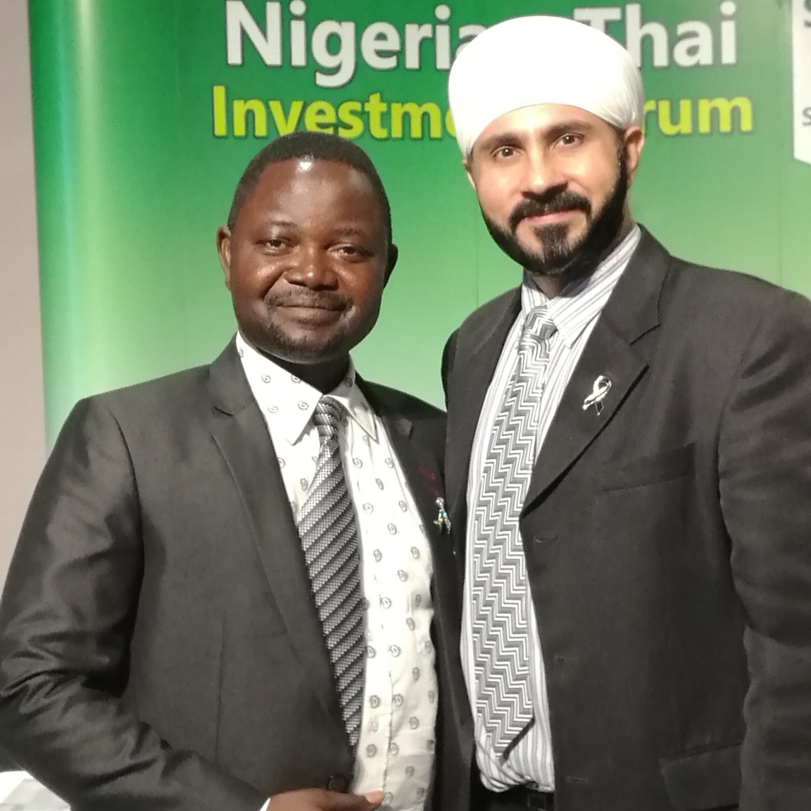 with H.E. Irmiya J. Jelison, Finance Attachd, Embassy of Nigeria