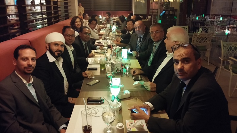 WIth Business Friends in Jordan
