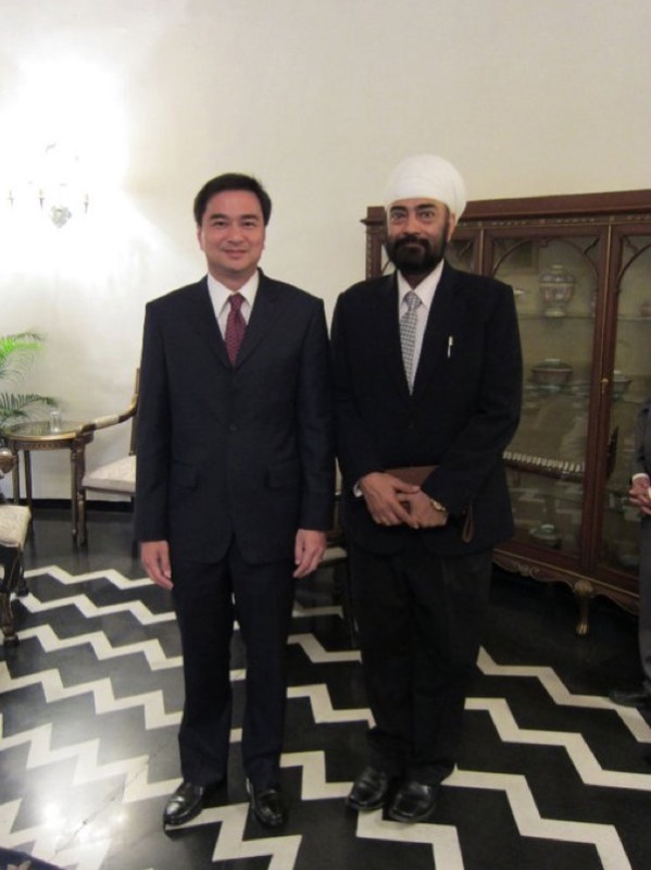 with H.E. Abhisit Vejjajiva, Prime Minister of Thailand