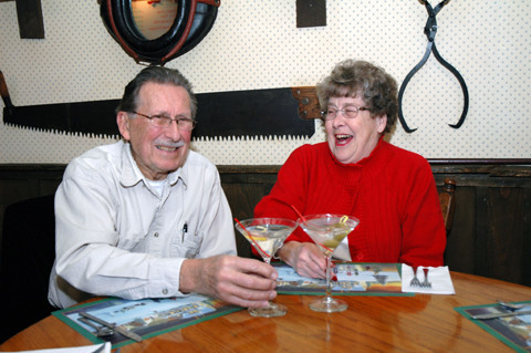 Dad and Joyce, 49th Anniversary at The Pub