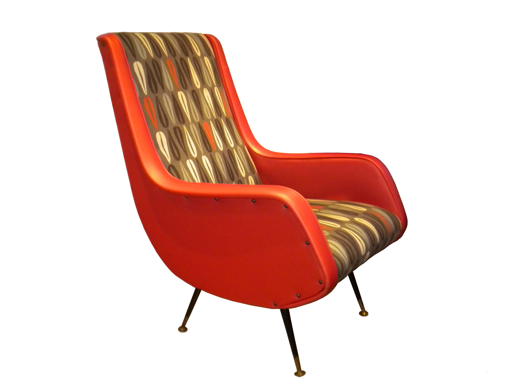 italian vintage midcentiry modern chair by aldo morbelli 1950s