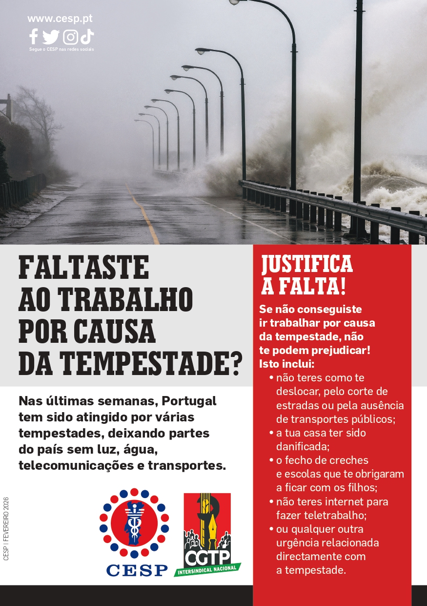 FALTASTE AO TRABALHO POR CAUSA DA TEMPESTADE? JUSTIFICA A FALTA!