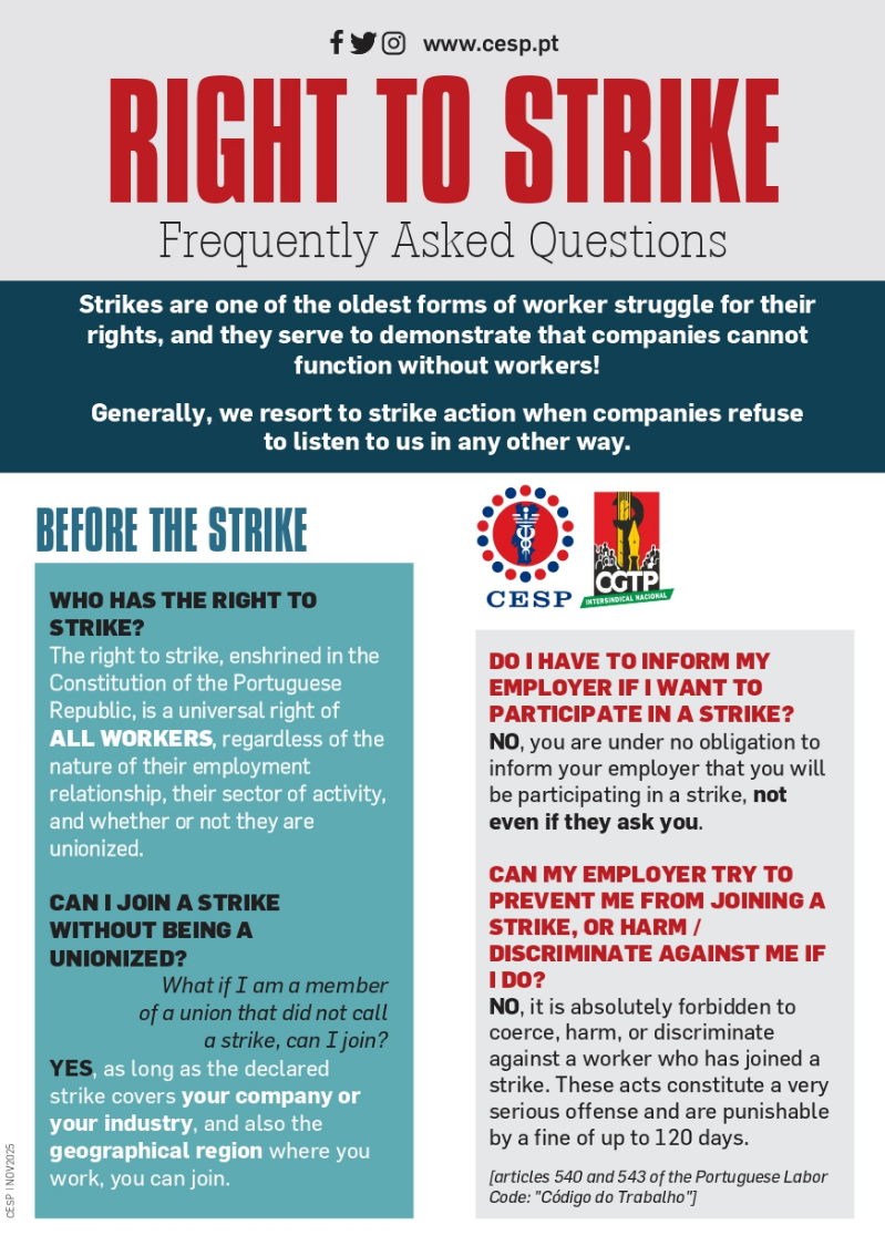 RIGHT TO STRIKE: Frequently Asked Questions
