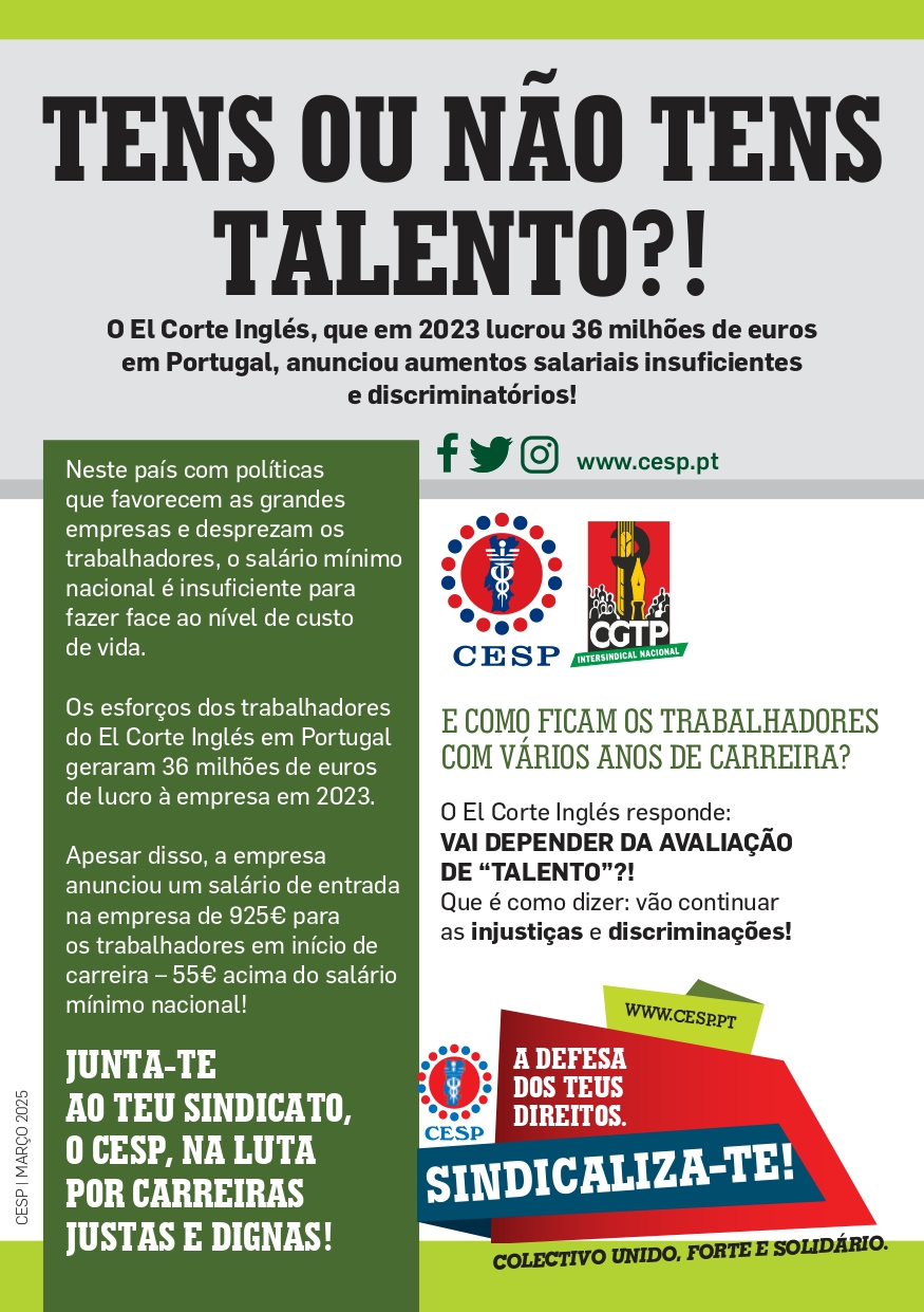 TENS OU NÃO TENS TALENTO?!