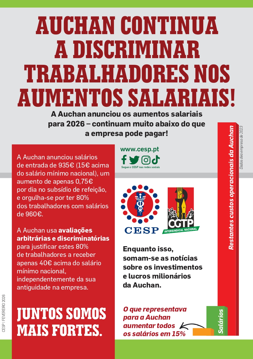 A AUCHAN NÃO PODE PREJUDICAR-NOS POR TERMOS FEITO GREVE — É ILEGAL!