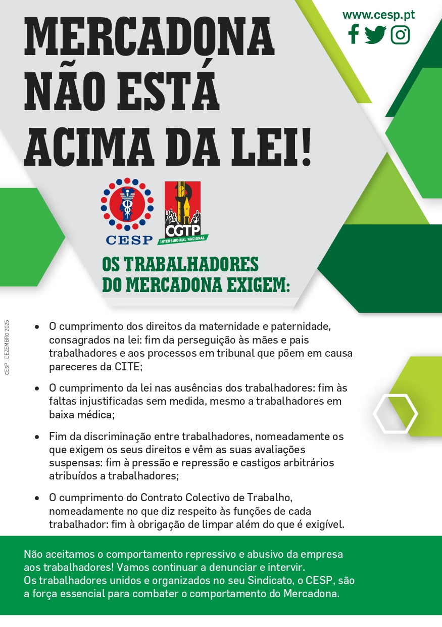 MERCADONA NÃO ESTÁ ACIMA DA LEI!