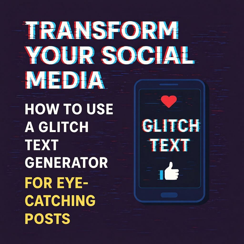 Glitch Text Generator for Social Media: Eye-Catching Posts