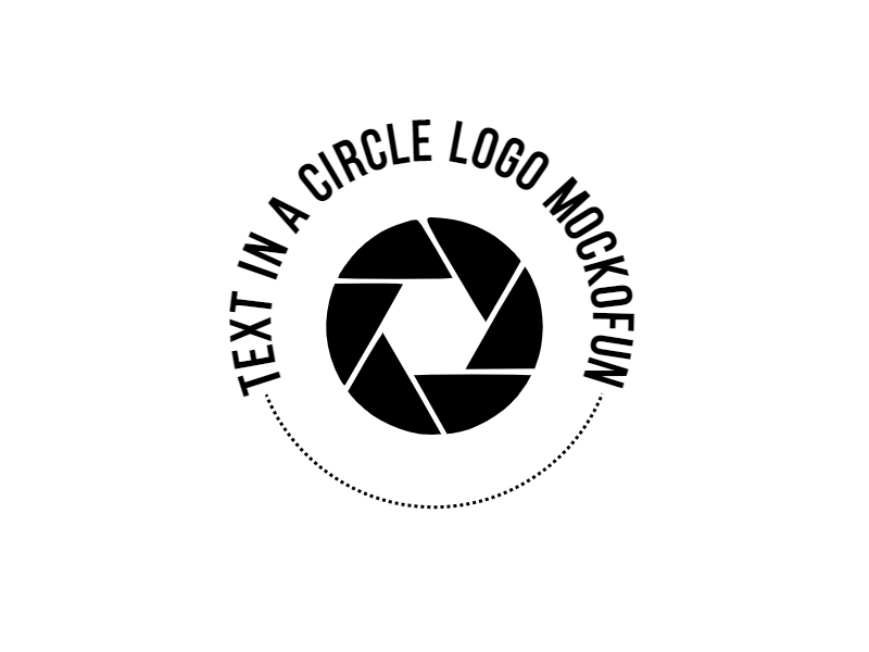 Half Circle Text Logo